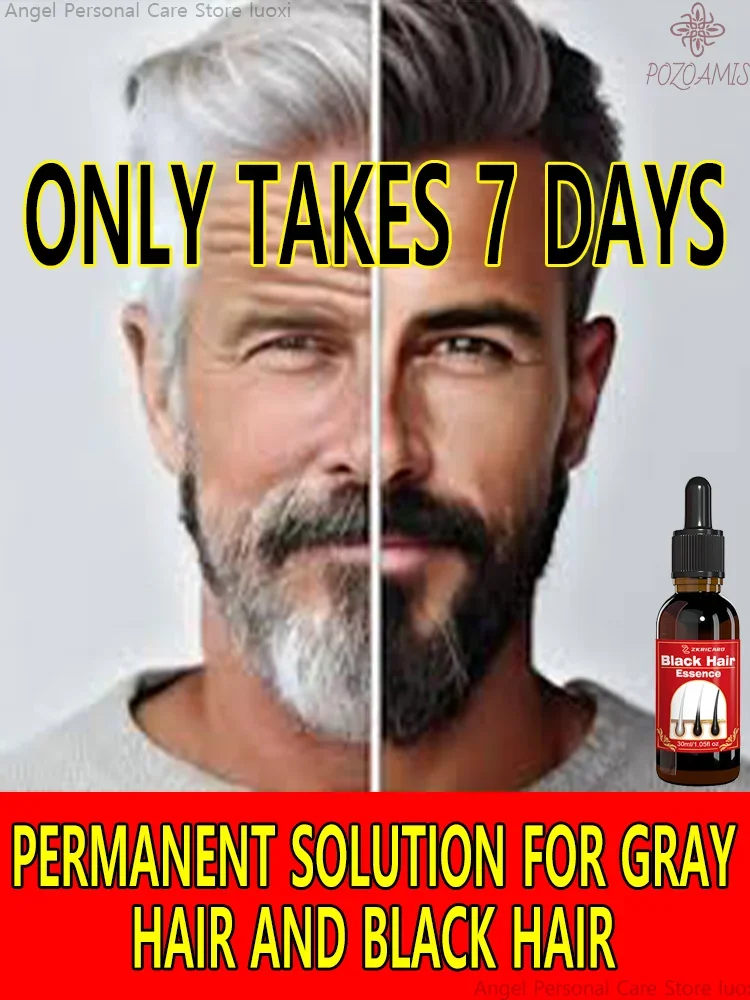 100% effective gray hair restores natural hair color anti gary hair