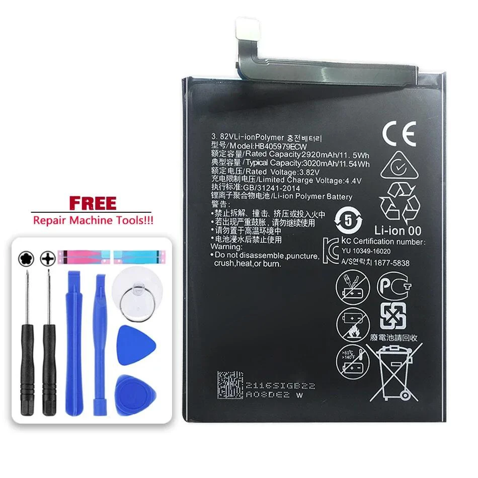 

HB405979ECW Battery For Huawei Y5 2019 AMN-LX1 LX9 L21 L29 for Honor 8S KSE-LX9 KSA-LX9 ksa-al00 5.71" + Tools