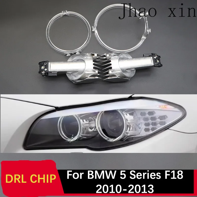 White Light Angel Eye Circuit Board for BMW 5 Series F18 Car Headlights DRL CHIP Lamp Tube 2010-2013 with Aluminum Block Ballast