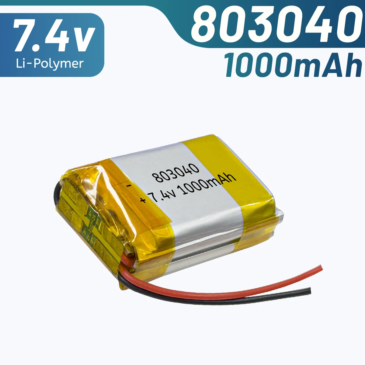 803040-2S 7.4V 1000mAh Li-Polymer Battery With Rechargeable For GPS Beauty Machine Handheld Instrument Portable Equipment