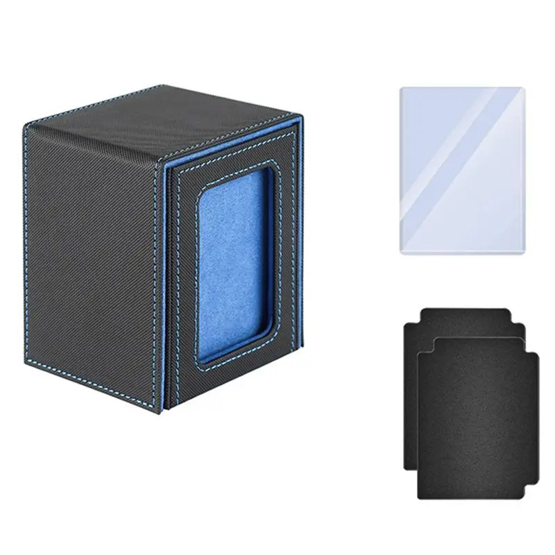 

A65G-Premium Trading Card Box To Protect Cards Trading Deck Box Suitable For Deck Leather Card Box