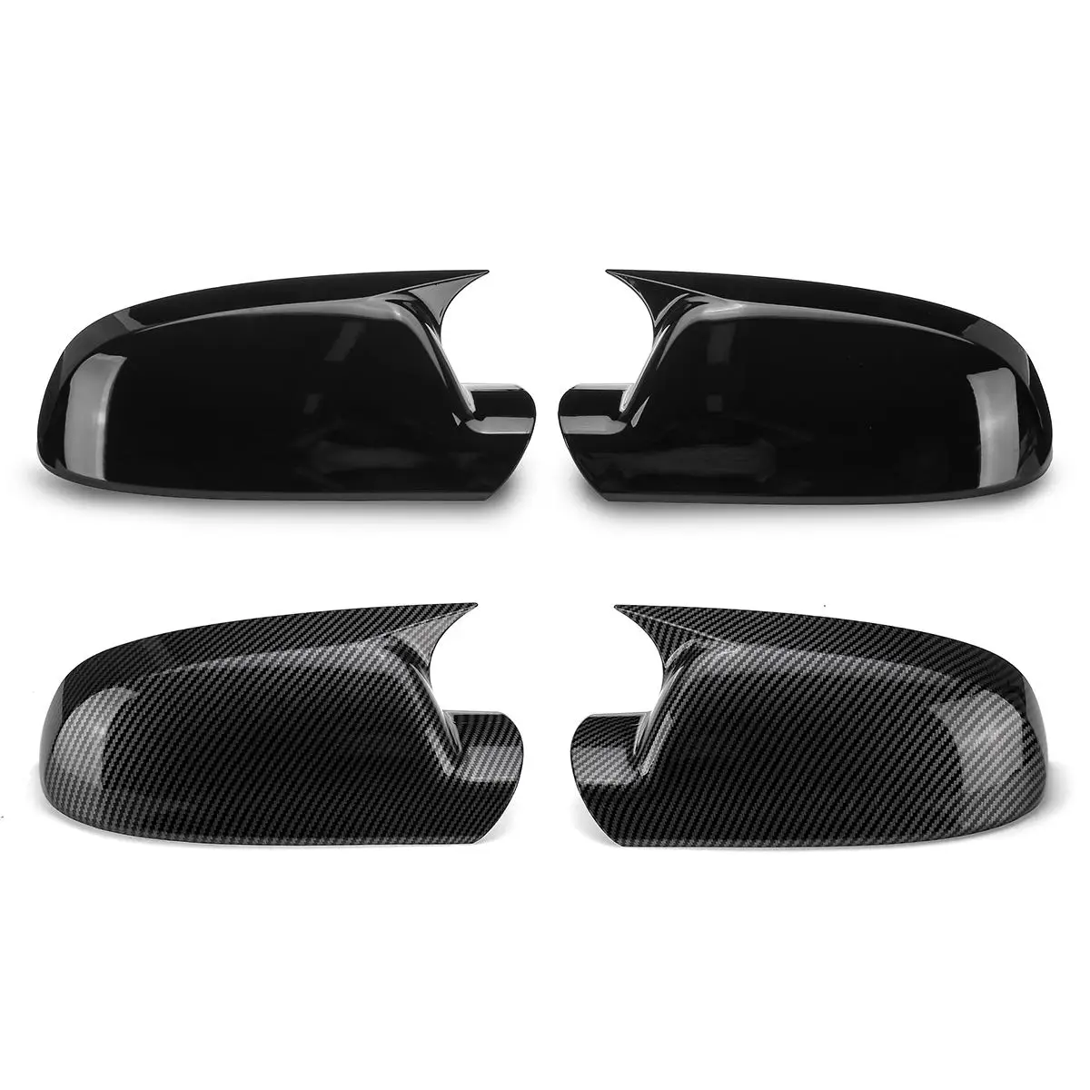 Pair Side Wing Mirror Cover For Audi A4 S4 B8 B8.5 8K FSI TFSI TDI 2013-2016 Add On Rear View Mirror Cap Cover Car Accessories