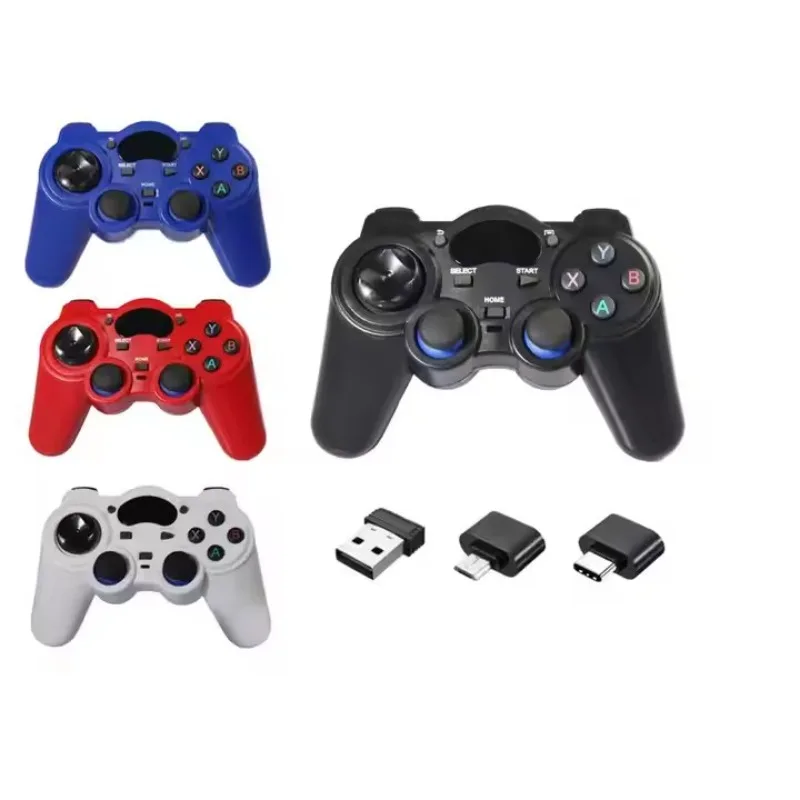 Camepad controller wireless 2.4G con convertitore OTG per PS3 / TV Box / telefono Android / joystick per PC per accessori PS3