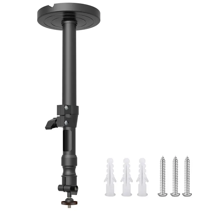 

ABKQ-360°Adjustable Projector Hanger Mount Bracket Projector Metal Wall Mount 1/4 Hanger Mounting Projector Mount Bracket