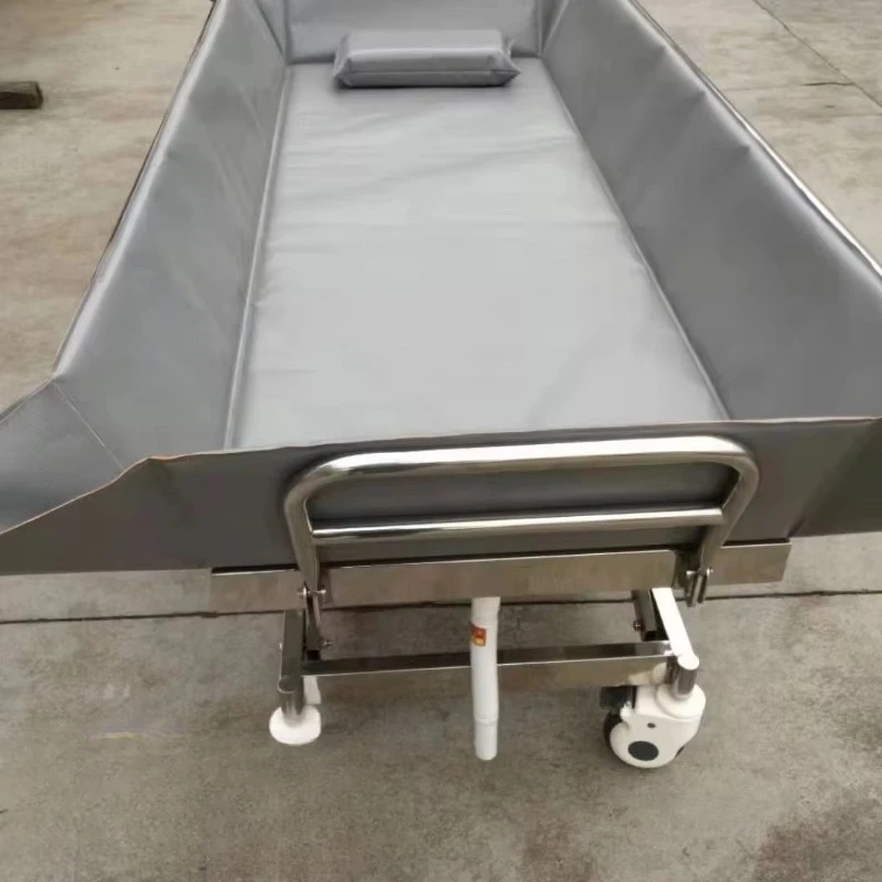 Manual shower bed for paralysis