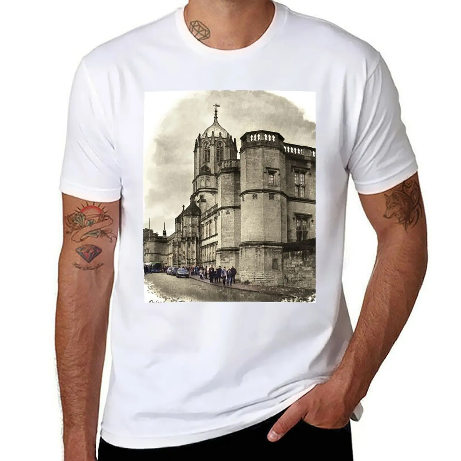 

t shirt shirt man funny Oxford, in casual brand t Street cotton cotton men 100% England T-Shirt shirts luxury t