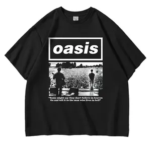 Oasis Oasis Baggy T-Shirt für Männer, britische Wunderwand, schwere Amerikanerin, Mango mit fünf Schlafzimmern, um alt zu machen 11 Hauptverkauf Cleresto - №6