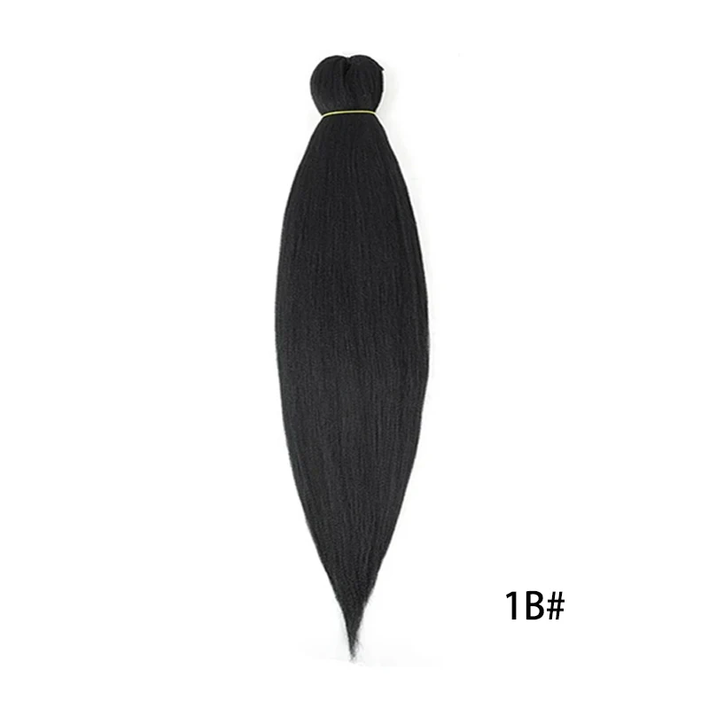 Synthetic Fiber Braiding Hair Ombre Braiding Hair For Women Easy Braid Wholesale 1B# 99j 27# 30# 1B/27 Pre-stretched Braids