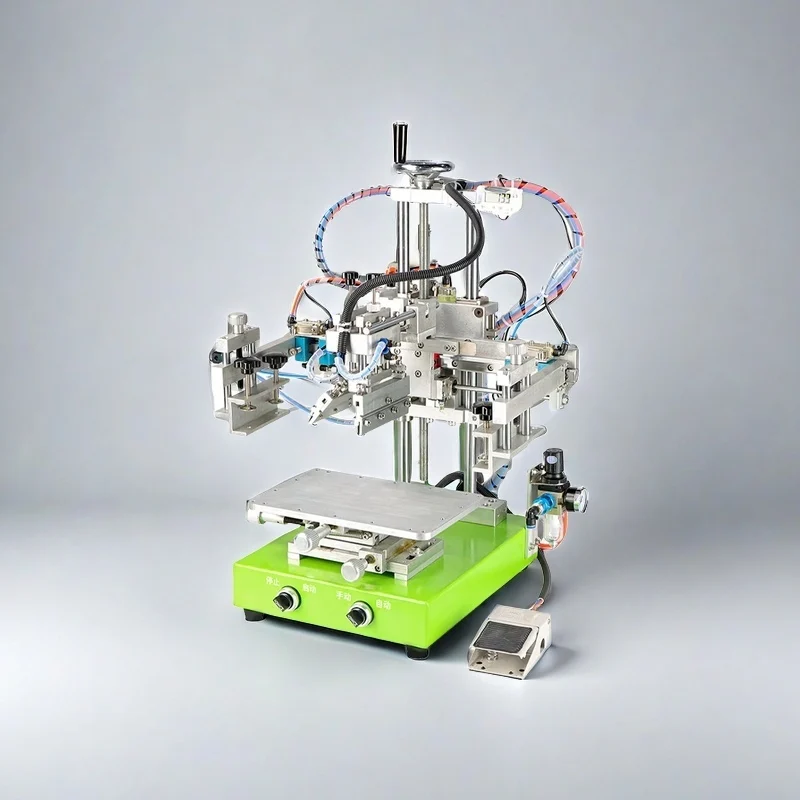 آلة طباعة الشاشة شبه الأوتوماتيكية متعددة الوظائف D709 - نموذج سطح المكتب لثنائي الفينيل متعدد الكلور والقمصان والعناصر الترويجية