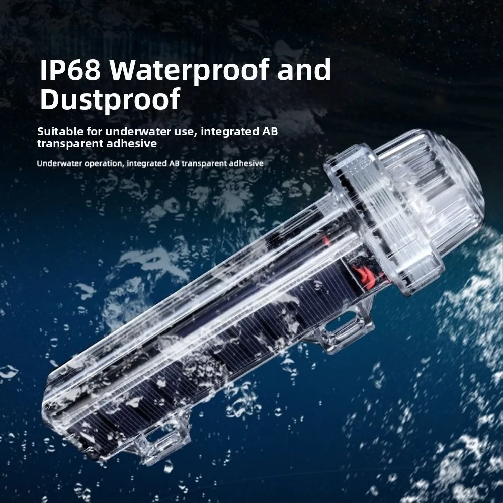 

Tricolor Light Solar Ocean Signal Light Solar Powered High Brightness Navigation Signal Light Magnet Switch Strobe Flash