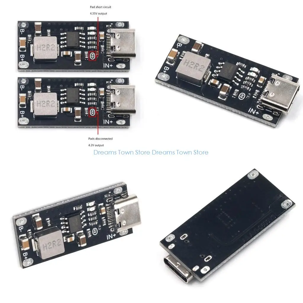 HX6A Type-C USB Input 3A Polymer Ternary Lithium Battery Quick Charging Board IP2312
