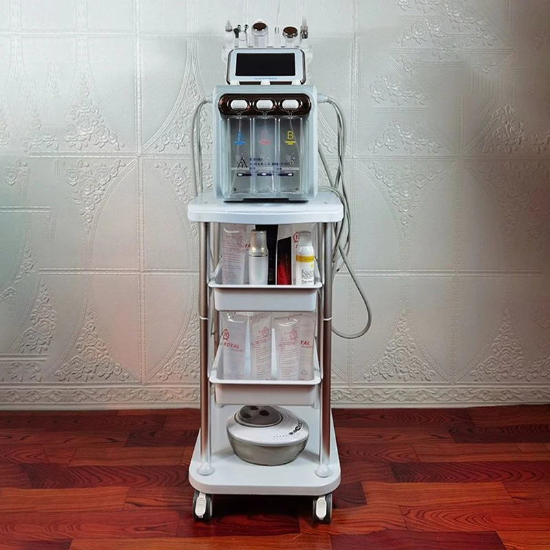 Living Room Side Table Stand Layer Small Mobile Rolling Cart Multi-functional Rack for Beauty Instruments Salon Furniture