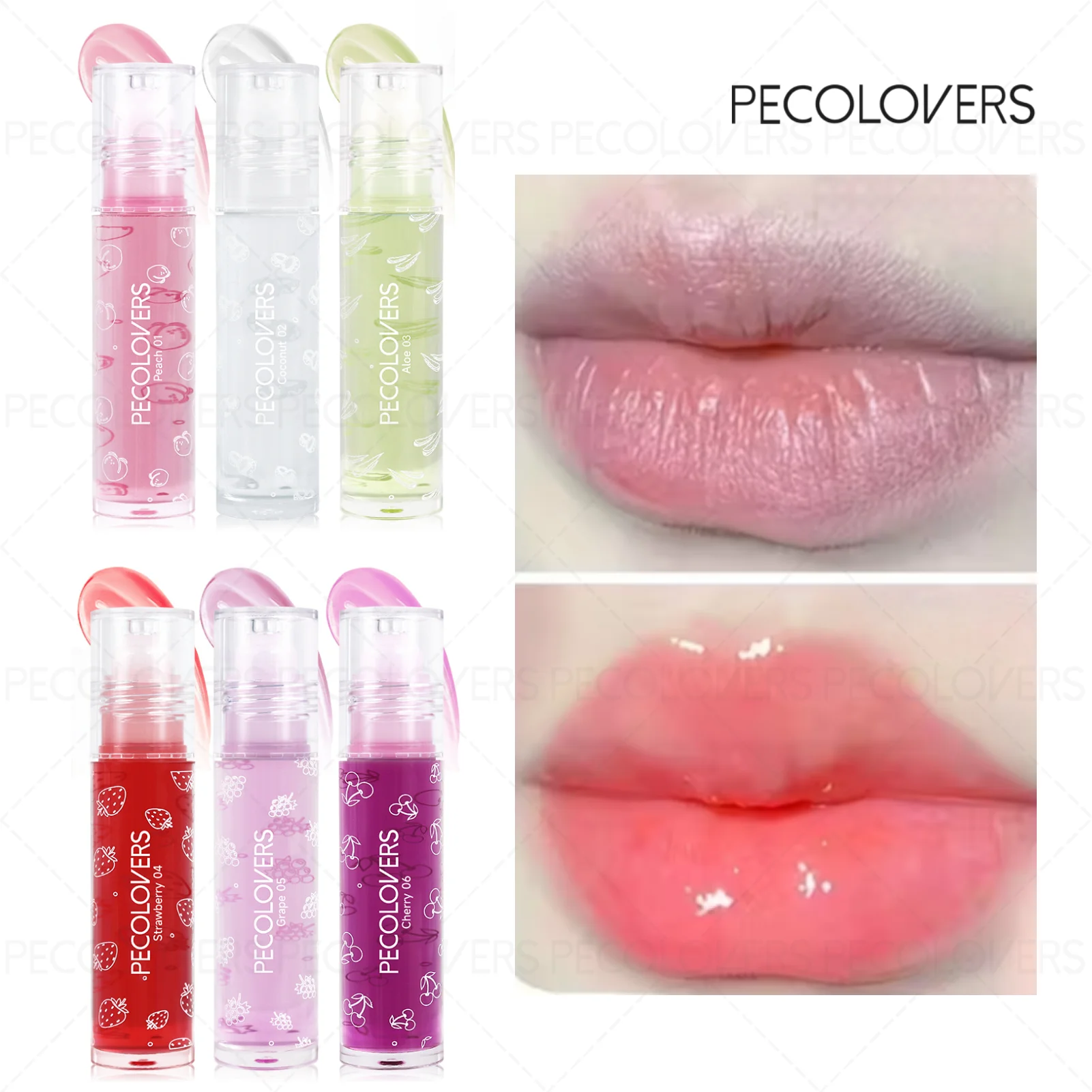 1 Stück langanhaltendes Roll-On-Lippenöl – Hochglanz-Finish, feuchtigkeitsspendend, mehrere Farbtöne für bezauberndes Lippen-Make-up