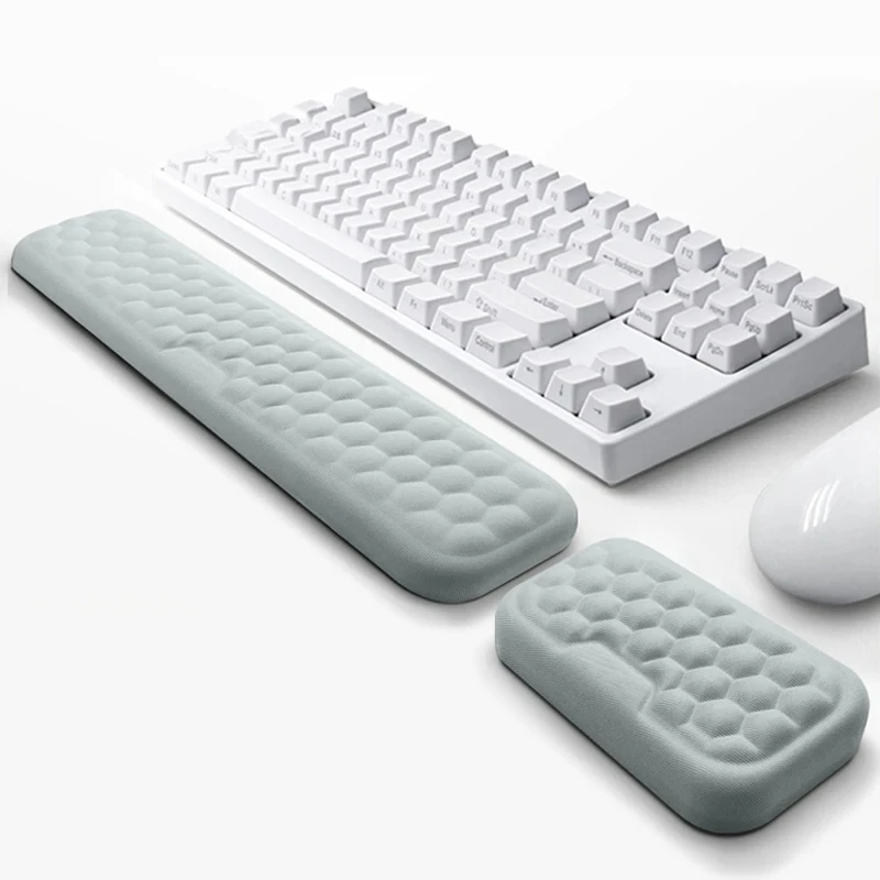 Keyboard Mouse Wrist Rest Ergonomic Office Typing Protect Relax Wrist Memory Foam Mouse Pad Computer Notebook Mouse Pad