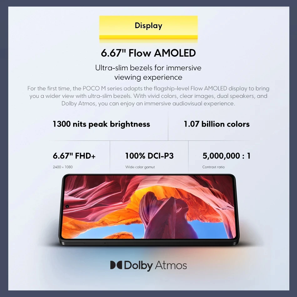 Глобальная версия POCO M6 Pro Smartphone 120Hz 6.67 \
