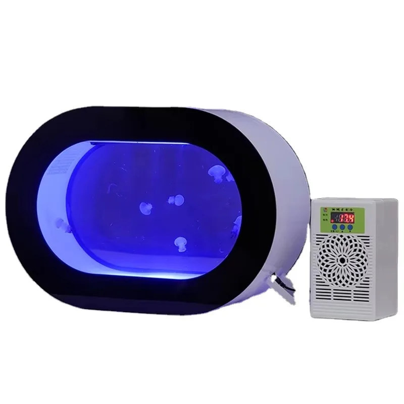 

Top Table Viewing 8L Black Aquarium Ecological
