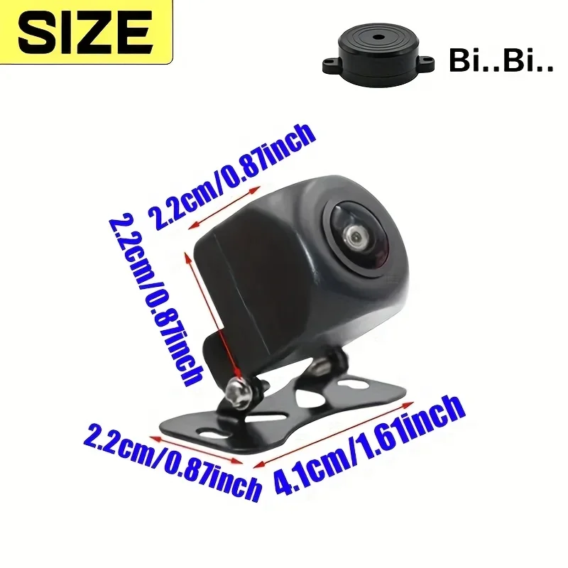 AI Smart Car Camera with ADAS/BSD Alerts, 170° Fisheye Lens, AHD-1080P, Buzzer Alarm - Multi-View Front/Rear/Left/Right for Fit