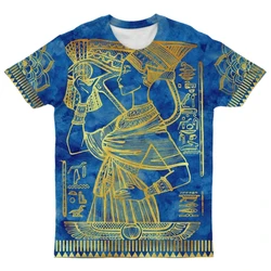 Summer Men Fashion T Shirt 3D Egyptian God Eye Of Horus Printed Women O-Neck T-shirt Casual Short Sleeve Oversized Kids Tees Top