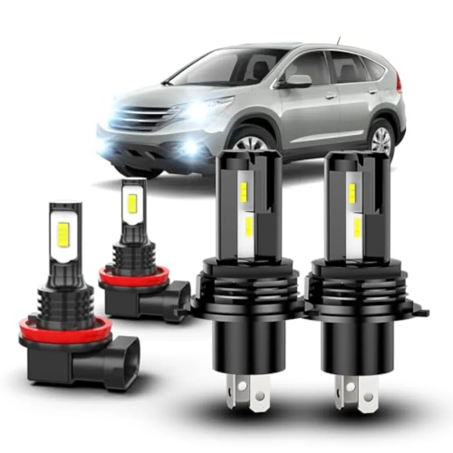 

Комплект ламп для Honda CRV CR-V 2002-2014: H4 Hi-Lo Beam, H11 противотуманные фары, 60 шт.