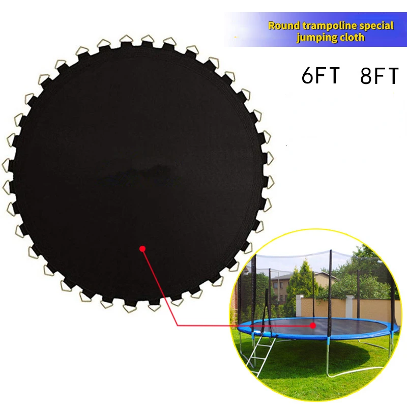 6/8 Foot Childrens Round Trampoline Jumping Cloth Outdoor Guard Net Adult Spring Jumping Bed Wear-resistant Mesh No Trampoline