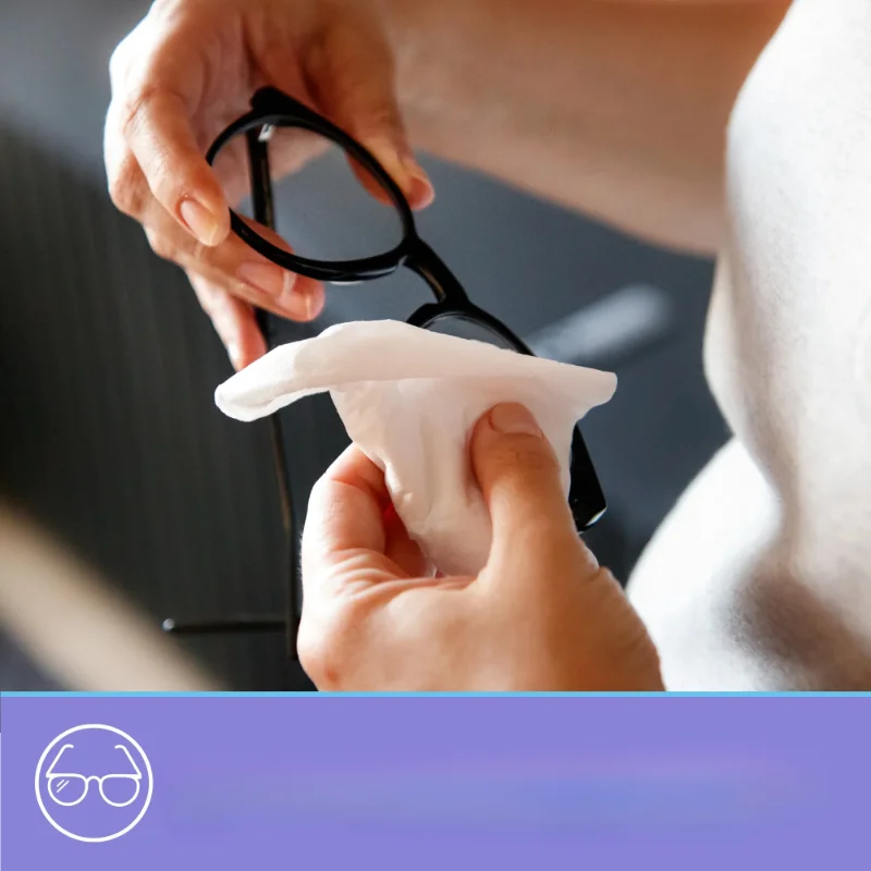 

Предварительно увлажненные салфетки для линз (100) Салфетки для чистки очков, новые