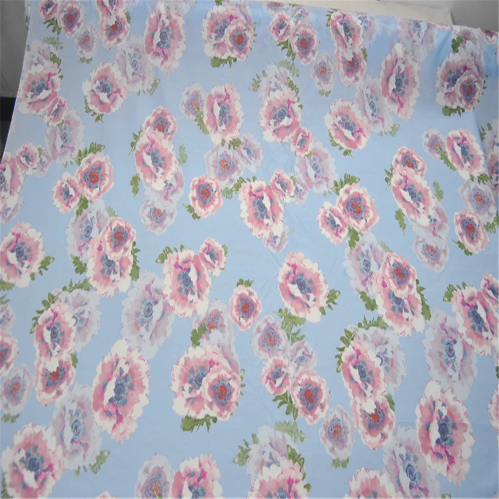 Newest Elegant Style Best Selling Silk Cotton Fabric with Washedable High Quality for Summer Girl Garment