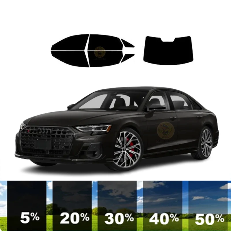 

precut Removable Window Tint Film For Car 100% UVR 5%-70%VLT Heat Insulation Carbon ﻿For AUDI S8 4 DR SEDAN 2018-2022