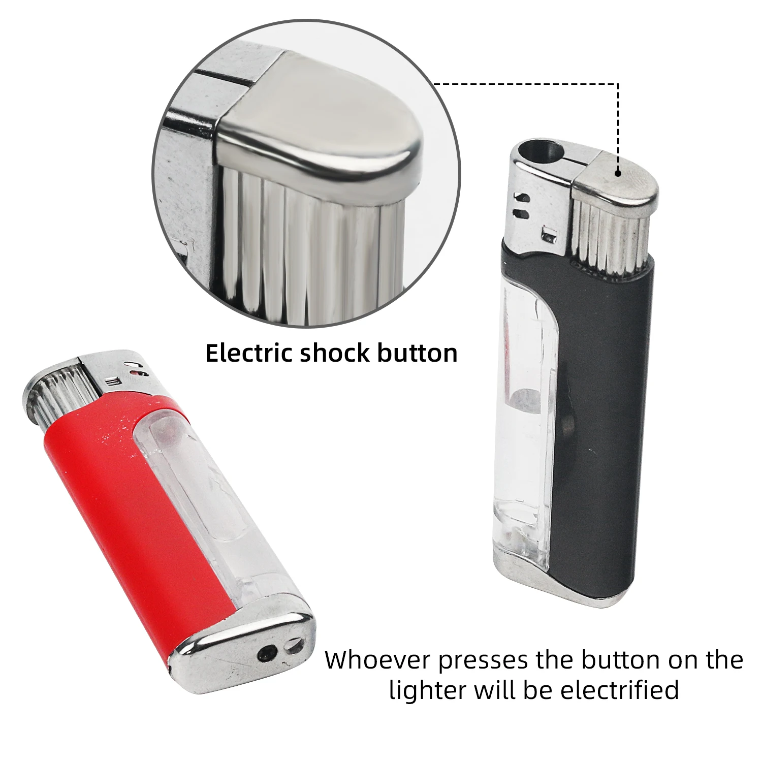 Windproof electric lighters for pranks and adult prank toys, providing unexpected surprises