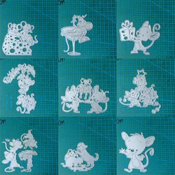 mouse animal dog rat Metal Cutting Dies Mold Scrapbooking Decoration Paper Cards Mould Blade Punch Template Embossing Stencils