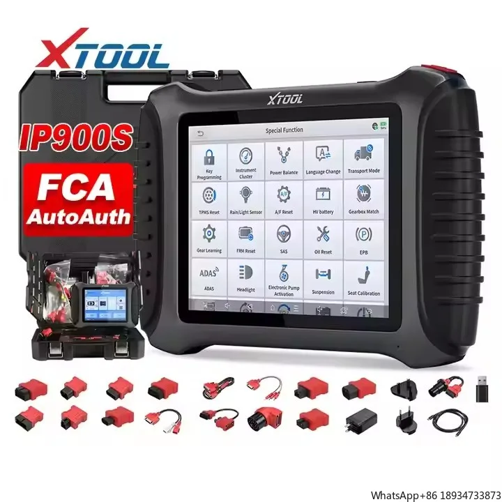 

XTOOL IP900S Car Diagnostic Scan Tool for Cars OBD2 Code Reader FCA DoIP Bi-Directional ECU Coding Key Programming 38+ Resets