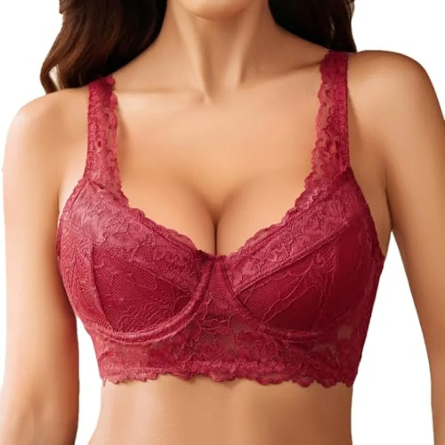 

Avidlove Sexy Bras for Women Lace Bralettes with Underwire Push Up Women's Balconette Lingeries Bra