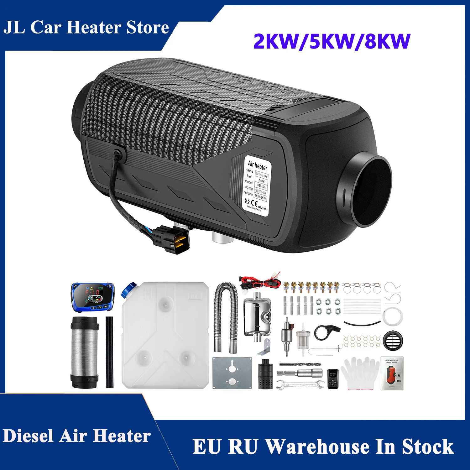 Parking Heater 2KW/5KW/8KW Air Diesels car Heater 12V 24V Air Diesel Heating New Remote Cotrol PLANAR Car Camper Van Boat