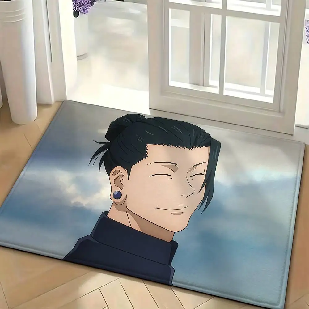 S-Suguru G-Geto Anime Floor Mat Soft Non Slip for Entry Door Bathroom Indoor Home Decorative Carpet