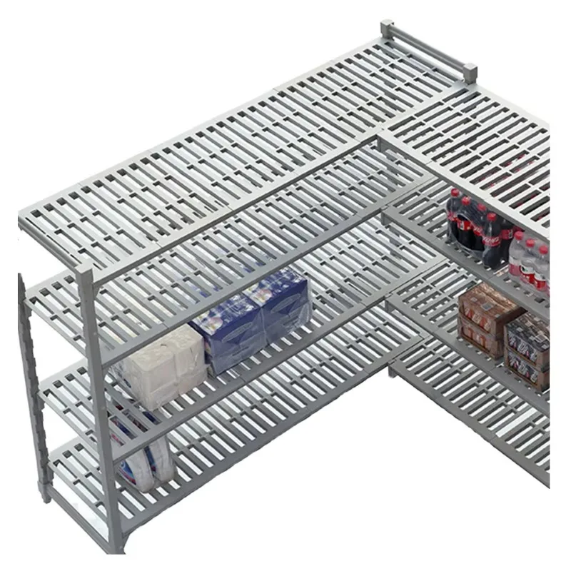 Rust-free plastic and steel commercial refrigerator refrigerator compartment shelves