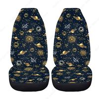 Star Moon Sun Print Car Seat Covers Front Set, Universal Fit Automotive Bucket Seat Covers for Truck Sedan SUV, Easy to Install