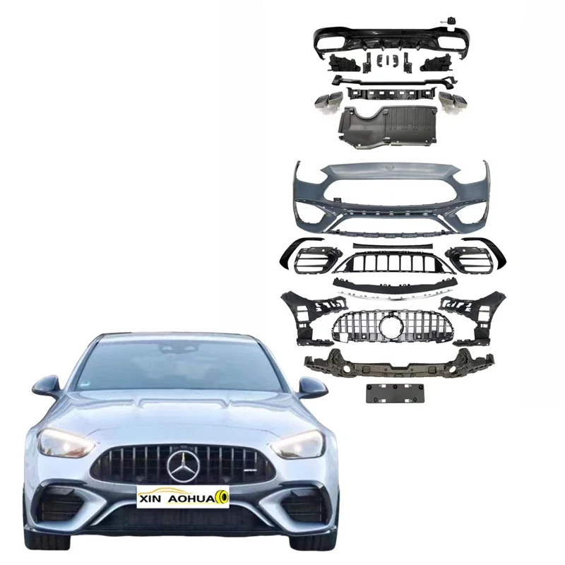 

Body Kit With Front And Rear Bumpers For The Mercedes Benz W206 C-Class Sport Upgraded C63 AMG Style