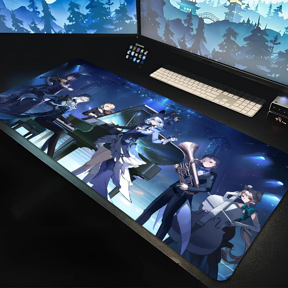 

1pc Genshin Impact Clorinde Non-slip Mouse Pad Suitable For Office Computers Laptops E-sports Game Desk Mats XXL Keyboard