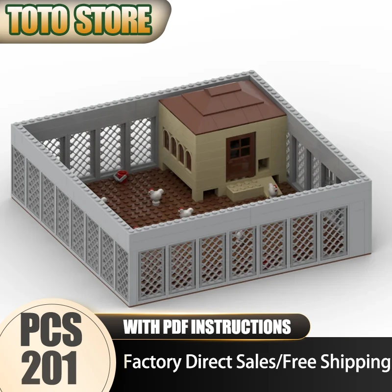 

Moc Building Курятник Модель Технология Модульный Подарочный Конус DIY Модульная Модель Городского Будинга Сборка Констрактные Игрушки