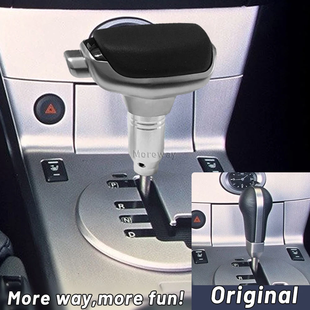 Upgrade Leather Gear Shift Knob Handle Shifter Lever for Infiniti FX35 FX45 For Nissan Pathfinder R51 Murano Z51 Accessories