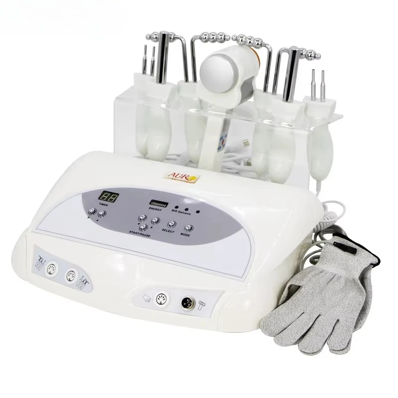 Au-8402 Multi-function Bio Face Lift Machine Body Skin Rejuvenation Microcurrent Gloves Therapy Machine