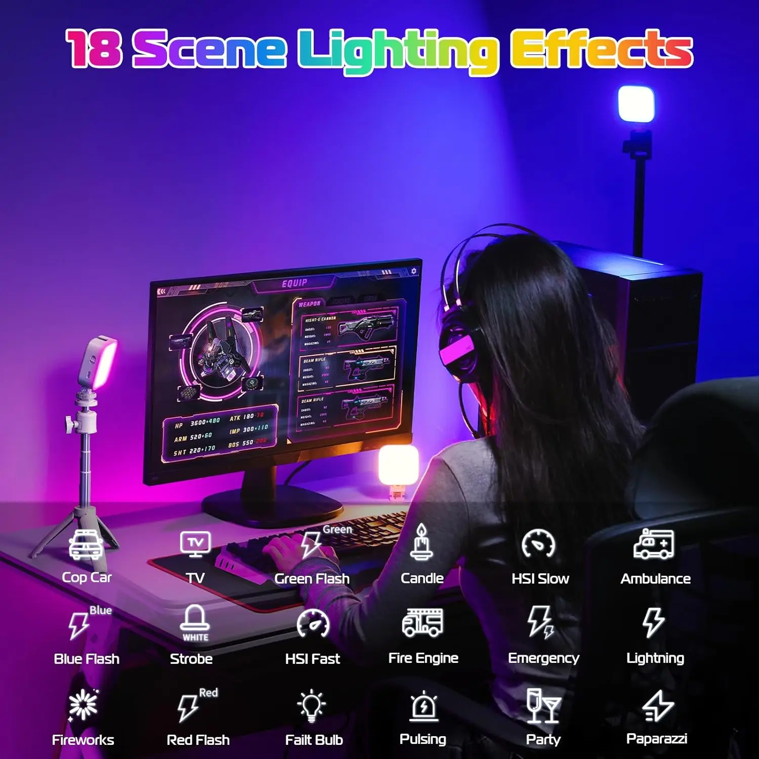 ULANZI-luces de vídeo U60 RGB, luz LED blanca para cámara, 360 ° a todo Color, iluminación de fotografía portátil CRI 95 + lámpara de Panel ajustable