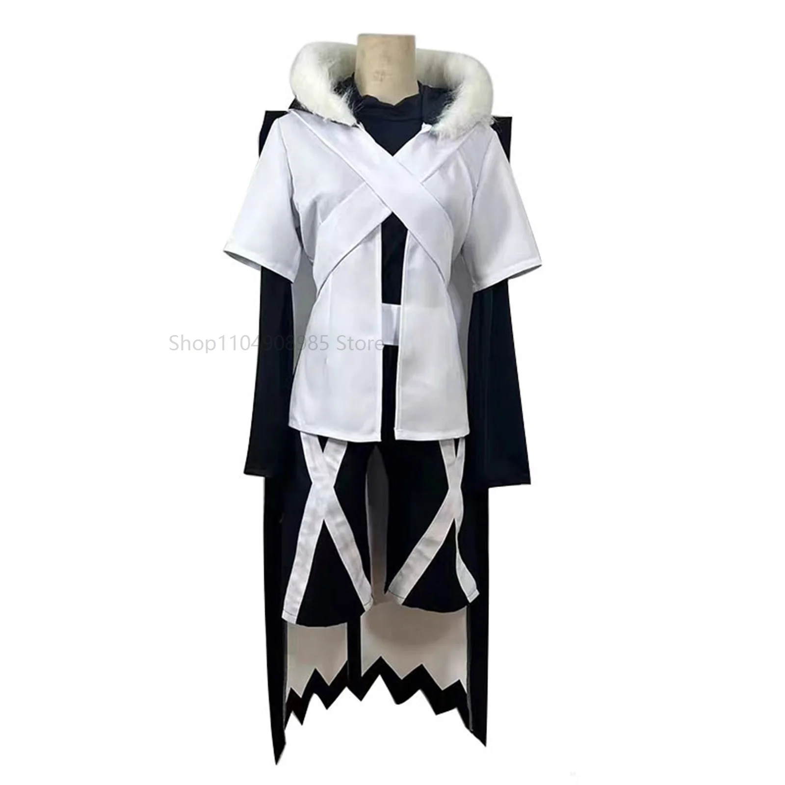 

Anime Game Cosplay Costume Adult Uniform Suit with Collar Halloween Carnival Party Outfit for Women Men