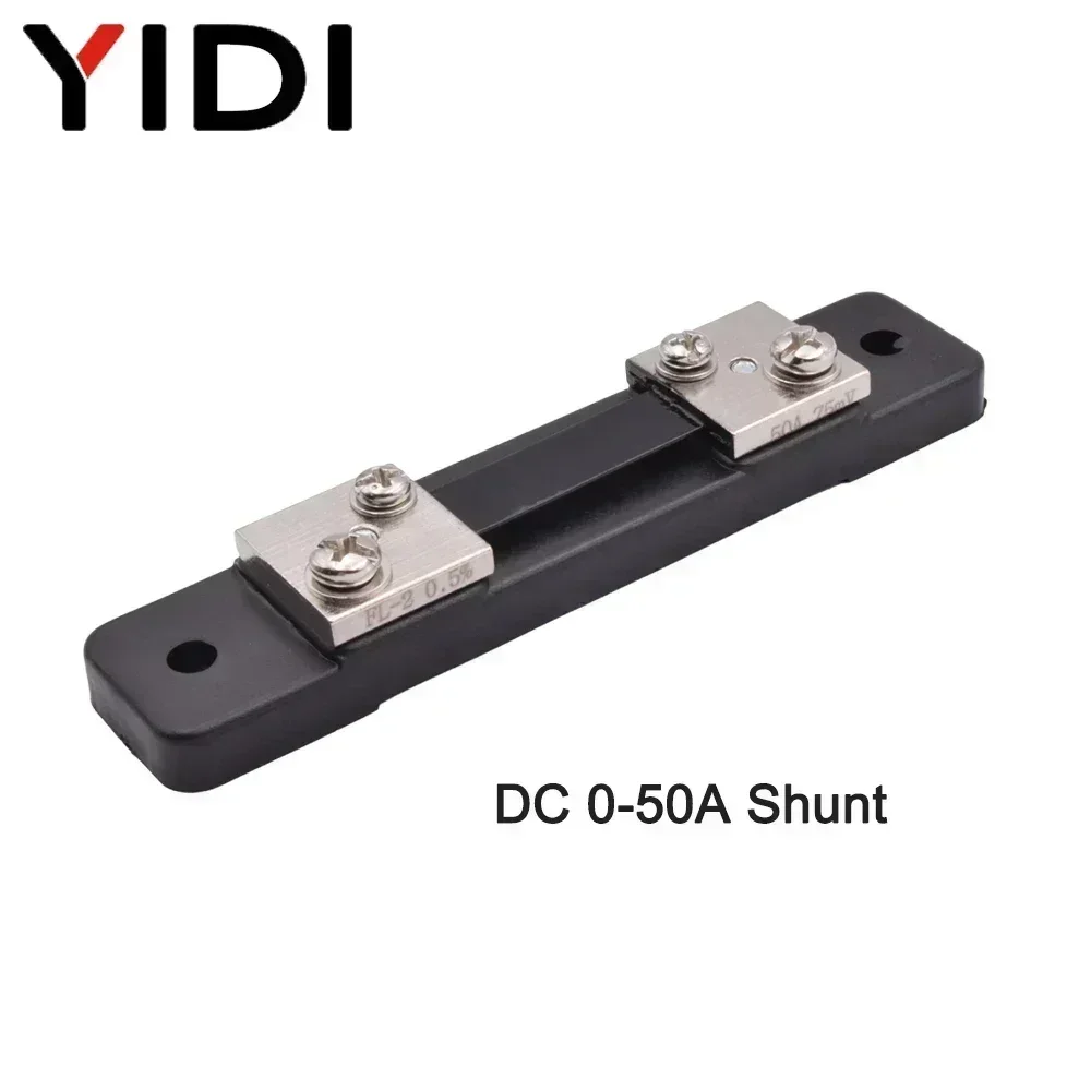 Electric DC 75mV Current Shunt Resistors Resistance 50A 100A Meter Measuring 0-100V Digital Voltmeter Ammeter