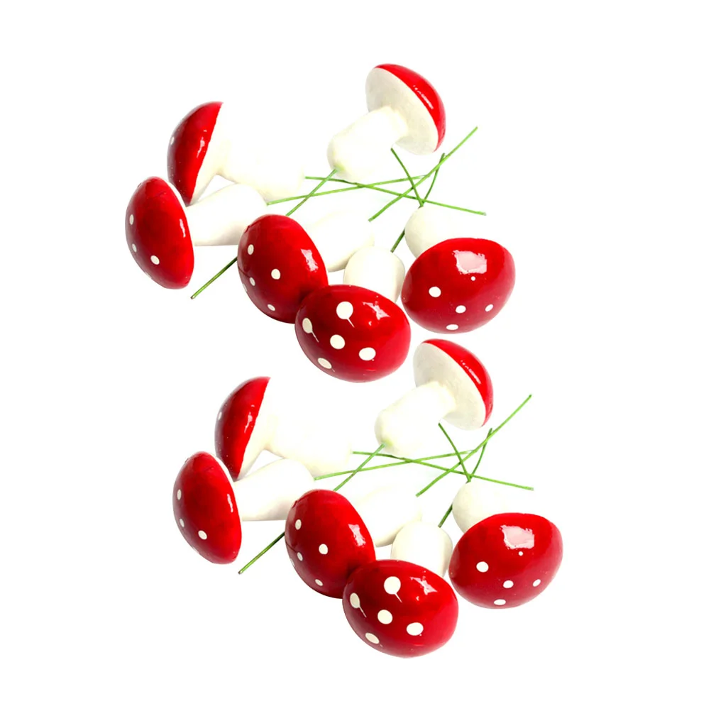 

12 Pcs Micro Cute Mushroom Christmas Tree Hanging Decorations Festive Holiday Home Garden Party Pendant Xmas nament Wind Chime