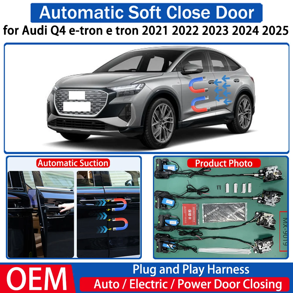 

for Audi Q4 e-tron e tron 2021 2022 2023 2024 2025 Car Automatic Soft Close Door Electric Suction Kit Auto Power Closing System