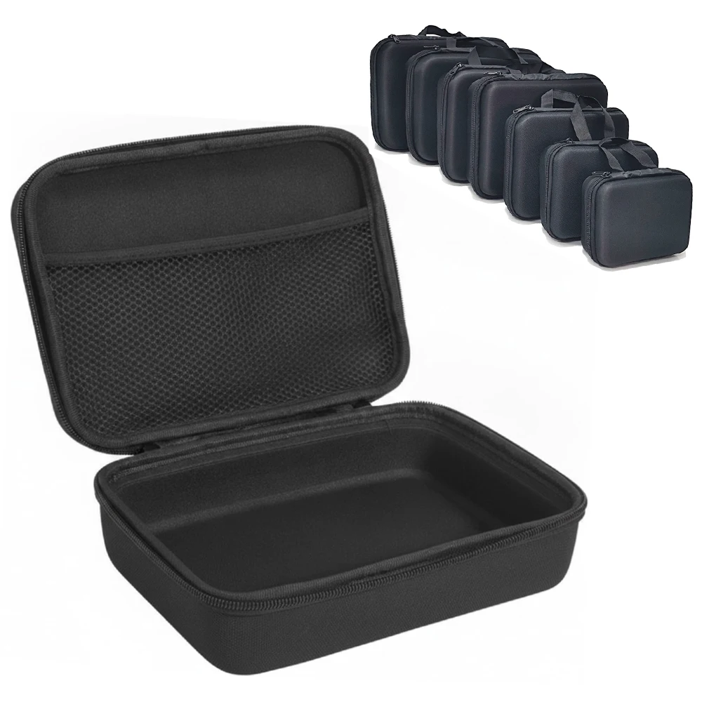 2Pcs Shockproof EVA Storage Bag Waterproof Tool Case Camera Box Travel Large Bags Cable Zipper Bag Charger Container Organizer