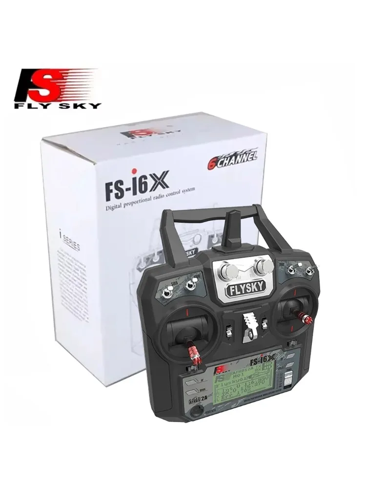 Nadajnik Flysky FS-i6X I6X 2.4GHz z odbiornikiem FS-iA6B / FS-iA10B do modeli RC, helikopterów stałopłatowych, dronów wyścigowych FPV (Mode 1 with IA6B) — Zdjęcie 2 z 2