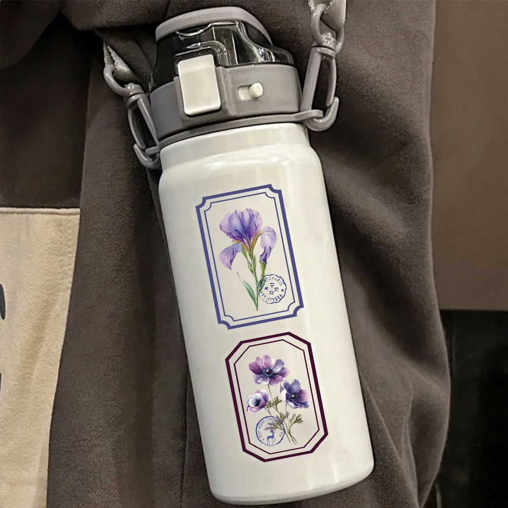 50 قطعة من ملصقات الشفق على شكل زهرة كرتونية، ملصقات إبداعية يمكنك صنعها بنفسك، تعليمات، علامات تزيين الكمبيوتر اللوحي، ملصقات لعبة الحيوانات الأليفة