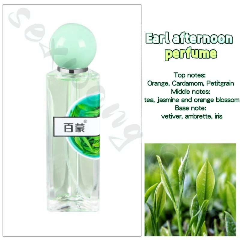 Vaporisateur de parfum corporel naturel pour femme, thé vert, pêche blanche, thé Oolong, parfum léger longue durée, parfum corporel pour couvrir les odeurs, 50ml