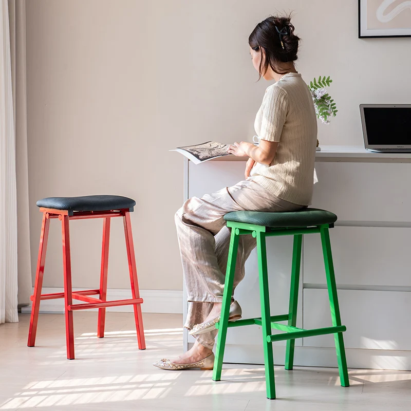 Modern Nordic Bar Stools High Computer Relaxing Metal Bar Chairs Design Balcony Sillas Para Comedor Lounge Suite Furniture